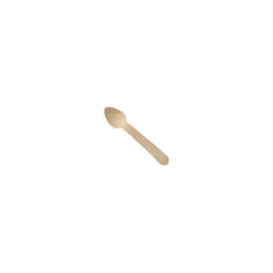 Plastico CD904 Wooden Dessert Spoon (Pack of 100)-Brown