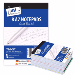 Just Stationery A7 Notepad (Pack of 8)