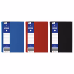 Just Stationery TA6700, Monochromatic, Black, Blue, Red, A4, Soft frontcover & hard backcover, Universal