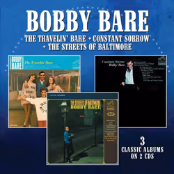 Cherry Red Records Bobby Bare: The Travelin’ Bare / Constant Sorrow / The Streets Of Baltimore, Country, Bobby Bare, Physical ...