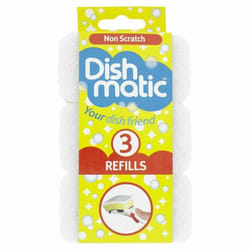 Dishmatic Non Scratch Refills Replacement heads (3 refills pack)