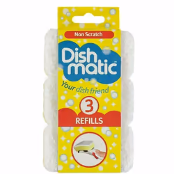 Dishmatic Non Scratch Refills Replacement heads (3 refills pack)