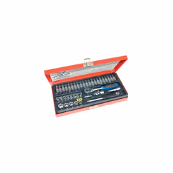 CK T4655 Sure Drive Socket Set 39 Piece 1/4" Drive In Metal Case