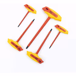 C.K T4422 Insulated T-Handle Hex Key Set, 5-pcs, Set of 5 Sizes