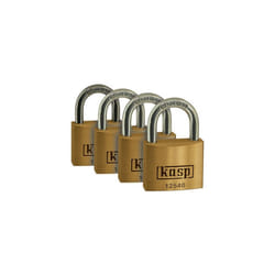 Kasp K12540D4 Premium Brass Padlock 40mm Quad Pack