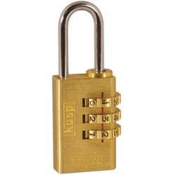 Kasp 110 Brass Combination Padlock K11020D Padlock-20mm, Gold, 20 mm