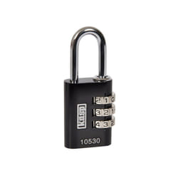 Kasp K10530BLAD Aluminium Combination Padlock 30mm Black