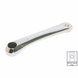 ETC Cotterless Alloy Left Hand Crank Shimano (JIS) - 170 MM, Silver