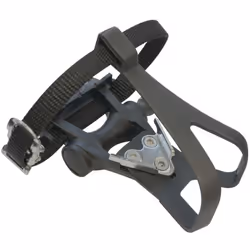 ETC Resin Road Pedals Inc Toe Clips And Straps