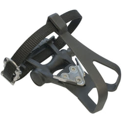 ETC Resin Road Pedals Inc Toe Clips And Straps