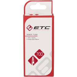 ETC Inner Tube Presta - 700 X 18 - 25C, Black