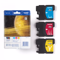 Brother LC1100RBWBPDR ink cartridge 3 pc(s) Original Cyan, Magenta, Yellow - Additional view 4