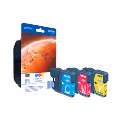 Brother LC1100HYRBWBP, Cyan, Magenta, Yellow, 3 pc(s), 750 pages, Multi pack