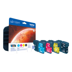 Brother LC1100HYVALBPDR ink cartridge 4 pc(s) Original Black, Cyan, Magenta, Yellow
