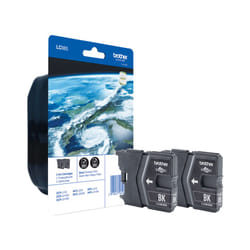 Brother LC-985BKBP2DR ink cartridge 2 pc(s) Original Standard Yield Black