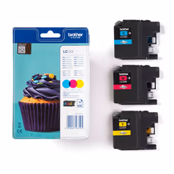 Brother LC123RBWBP ink cartridge 3 pc(s) Original Cyan, Magenta, Yellow - Additional view 4