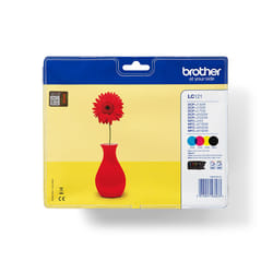 Brother LC121VALBPDR ink cartridge 4 pc(s) Original Black, Cyan, Magenta, Yellow