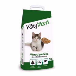 Sanicat KittyFriend Wood Pellets Cat Litter 10L