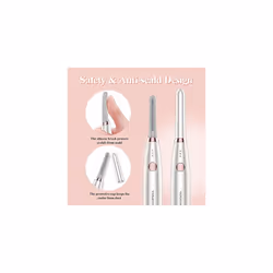 Heated Eyelash Curler, TOUCHBeauty Electric Eyelash Curler USB Rechargeable Eyelash Curler with 3 Temperature Settings Silicone Comb Lash Curler for