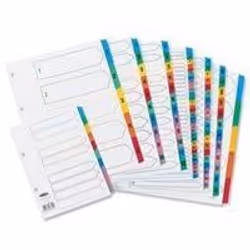 Create professional presentations. reports and projects with these multicolour tabbed indexes. White board with mylar reinfor ...