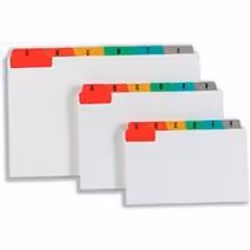 White board with multicolour tabs for easy visual identification. Mylar reinforced tabs give extra strength and durability. A ...