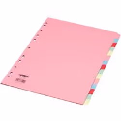 Assorted colours or White dividers. Organise file contents by Subject using a different divider for each Subject. Write or ty ...