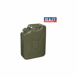 SEALEY JERRY CAN FUEL 20 LITRE 20L METAL PETROL DIESEL 20L ARMY CONTAINER JC20G