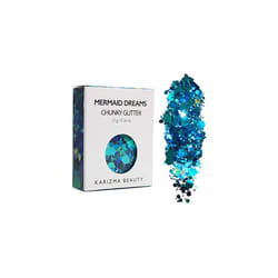 Mermaid Dreams Glitter. 10g Chunky Face Glitter, Hair Glitter, Eye Glitter, Body Glitter for Women. Rave Glitter, Festival Accessories, Cosmetic