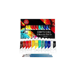Watercolour Paint Set - 12 Pack of Premium Quality Watercolours for Kids, Artists, Students, and Beginners â Vibrant Paints w/ 3 Bonus Water Colour