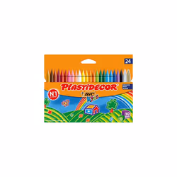 Plastidecor Assorted Colored Crayons (Pack of 24)