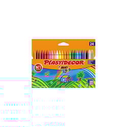 Plastidecor Assorted Colored Crayons (Pack of 24)