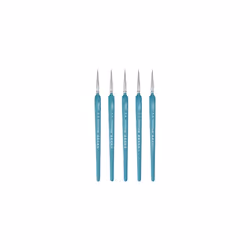 5pcs Detail Paint Brushes 3mm Pointed Tip 180mm Length Nylon Hair Miniature Painting Brush for Watercolor Oil Acrylic Paintin ...