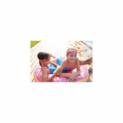 Kids' Ripper Junior Swimming Goggles Anti-fog And UV Protection, Pink, Purple, Tint, 6-14 Years