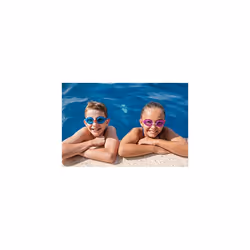 Kids' Ripper Junior Swimming Goggles Anti-fog And UV Protection, Pink, Purple, Tint, 6-14 Years