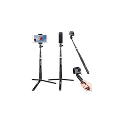 Selfie Stick, SmaPole Q3S Telescoping Selfie Stick Tripod Stand Compatible for GoPro Fusion/HERO 2018,HERO Max,HERO 12/11/10/9/8/7/6/5/4/3, DJI Osmo