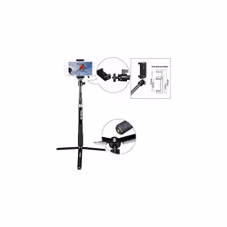 Selfie Stick, SmaPole Q3S Telescoping Selfie Stick Tripod Stand Compatible for GoPro Fusion/HERO 2018,HERO Max,HERO 12/11/10/9/8/7/6/5/4/3, DJI Osmo