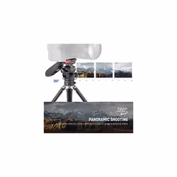 Mini Tripod for Camera and Phone with Handle/Phone Holder/Action Camera Adapter/360 Pan & Tilt, Vlog Selfie Stick Stable Grip Compatible with iPhone