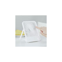 Desk Fan Small Quiet USB Fan, 2000mAh Rechargeable Portable Mini Fan, 180Tilt Folding Personal Fan, 4 Speeds Strong Wind Battery Table Fan for Home