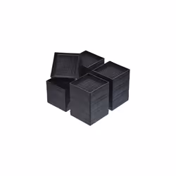 Bed Risers 4Pcs, 4.3 Inch Furniture Risers Square Adjustable Couch Riser with Non-Slip Mat for Bed Desk Sofa Table Lift Suppo ...