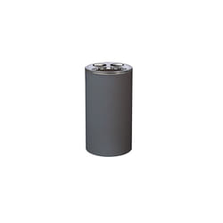 Toothbrush Holder, Poly Resin, Anthracite, 7 x 7 x 11.8 cm