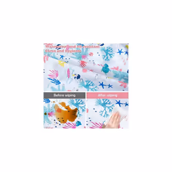 Baby Bibs with Sleeves,Toddler Feeding Bibs Coverall Long Sleeve Baby Apron for Painting,Waterproof Adjustable Wipe Clean Attaches to Highchair
