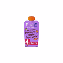 Stage 1 From 4 Months Organic Sweet Potato, Pumpkin, Apple and Blueberries 120 g (Pack of 7)