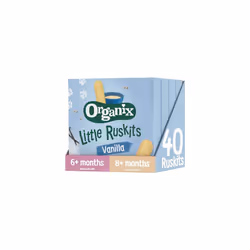 Vanilla Organic Little Ruskits 6+ Months 60 g (Pack of 4)