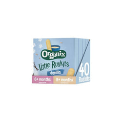 Vanilla Organic Little Ruskits 6+ Months 60 g (Pack of 4)