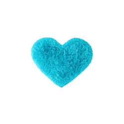 Faux Fur Sheepskin Area Rugs, Heart Shaped Shaggy Fluffy Rug for Sofa Living Room Bedroom Floor - Soft Deep Pile Plush Carpet Non Slip, 70 x