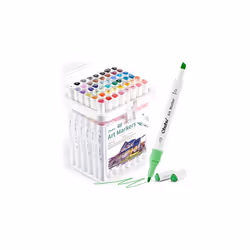 Colouring Pens 48 Colours, Graffiti Pens Markers Set for Architectural Design Double Tipped Alcohol Markers Chisel & Bullet A ...