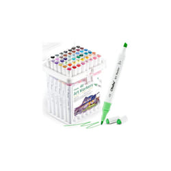 Colouring Pens 48 Colours, Graffiti Pens Markers Set for Architectural Design Double Tipped Alcohol Markers Chisel & Bullet Alcohol-Based Art Marker