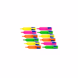 12pk Highlighters | Chisel Tip Marker Pen | Highlighter Pens Multipack | Assorted Colours Highlighter Pens | Office Stationar ...