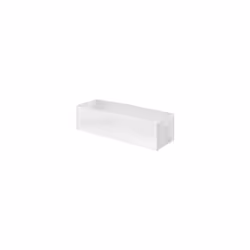 Set of 3 Optimo Foldable Drawer Storage Organisers, Polypropylene, Size Medium, 30 x 10.5 x 8 cm, Translucent, RAN6321