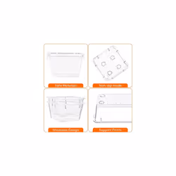 25pcs Drawer Organiser Set, Clear Makeup Trays Plastic, Desk Drawer Dividers Dresser Storage Bins Separation Box for Bathroom, Office, Cosmetic,